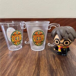 Harry Potter Butterbeer Plastic Cup Mug & Harry Potter Plastic Toy